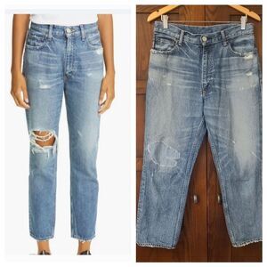 Moussy Vintage Marshall Skinny Boyfriend Jeans Blu 110 *modified*